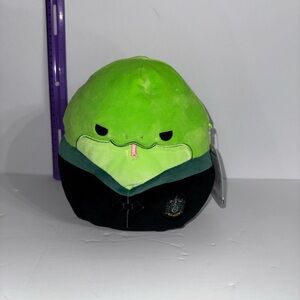 Squishmallows Lime Green and Black Snake Plush